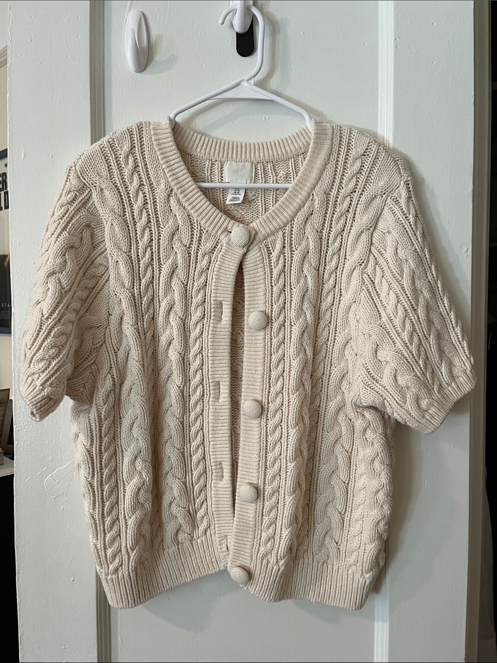 Short sleeve cardigan